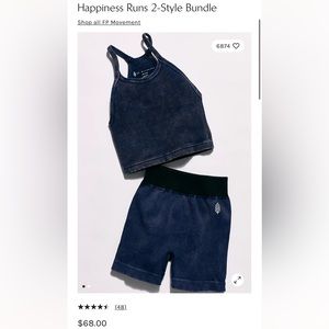 Free people movement blue ribbed set